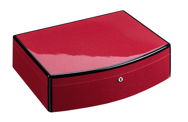 红色蜥蜴纹钢琴烤漆首饰盒